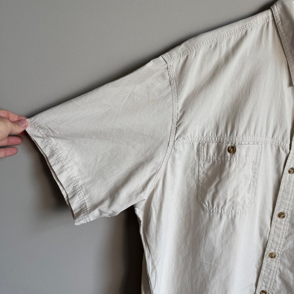 G.H. Bass & Co. Men's Short Sleeve Outdoor Button Up Shirt 2XL‎ Fishing Pockets - Picture 2 of 12